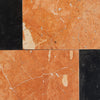 Rojo Alicante 12X12 and Nero Marquina 4X12 Set