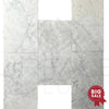 Bianco Carrara 12X24 Polished Marble Tile 260 Sq.Ft. - Discounted, Marble/Travertine Clearance Sale - SurfacesGalore