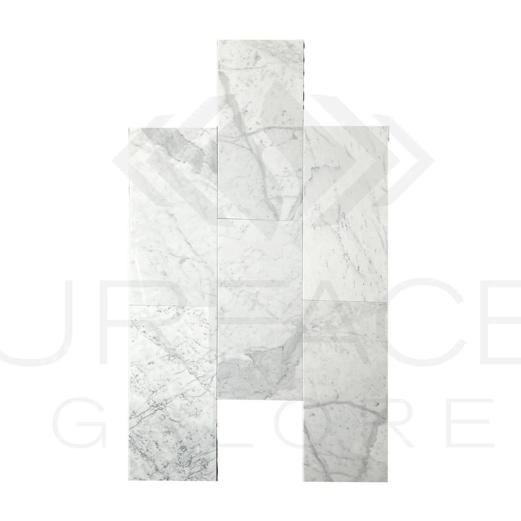 Bianco Carrara Standart 12X24 Polished Marble Tile 250 Sq.Ft. $7.47/Sq.Ft.