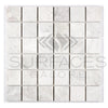 Bianco Congelato 2X2 Brick Mosaic Dolomite Leathered