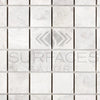 Bianco Congelato 2X2 Brick Mosaic Dolomite Leathered