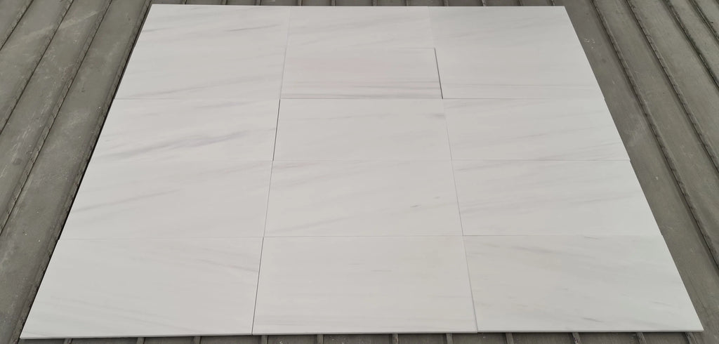 Bianco Dolomite (White Dolomite) 12X24 Marble Polished-Honed