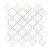 Bianco Dolomite (White Dolomite) 3inch Lantern Mosaic (Arabesque/ Moroccan/ Baroque) Mosaic Marble Polished-Honed