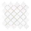 Bianco Dolomite (White Dolomite) 3inch Lantern Mosaic (Arabesque/ Moroccan/ Baroque) Mosaic Marble Polished-Honed