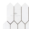 Bianco Dolomite (White Dolomite) Picket Mosaic Marble Polished - Honed - SurfacesGalorePolished