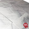 Bianco Venatino (Bianco Mare) White Marble 12X12 Polished Micro - Beveled Edge Tile 300 Sq.Ft. - Discounted, Marble/Travertine Clearance Sale - SurfacesGalore