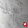 Bianco Venatino (Bianco Mare) White Marble 12X12 Polished Micro - Beveled Edge Tile 300 Sq.Ft. - Discounted, Marble/Travertine Clearance Sale - SurfacesGalore