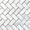 Bianco Venatino (Bianco Mare) White Marble Herringbone Honed Mosaic Tile 110 Sq.Ft. $5.90/Sq.Ft.