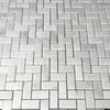 Bianco Venatino (Bianco Mare) White Marble Herringbone Honed Mosaic Tile 110 Sq.Ft. $5.90/Sq.Ft.