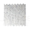 Bianco Venatino (Bianco Mare) White Marble Herringbone Honed Mosaic Tile 110 Sq.Ft. $5.90/Sq.Ft.