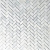 Bianco Venatino (Bianco Mare) White Marble Herringbone Honed Mosaic Tile 110 Sq.Ft. $5.90/Sq.Ft.