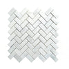 Bianco Venatino (Bianco Mare) White Marble Herringbone Honed Mosaic Tile 110 Sq.Ft. $5.90/Sq.Ft.