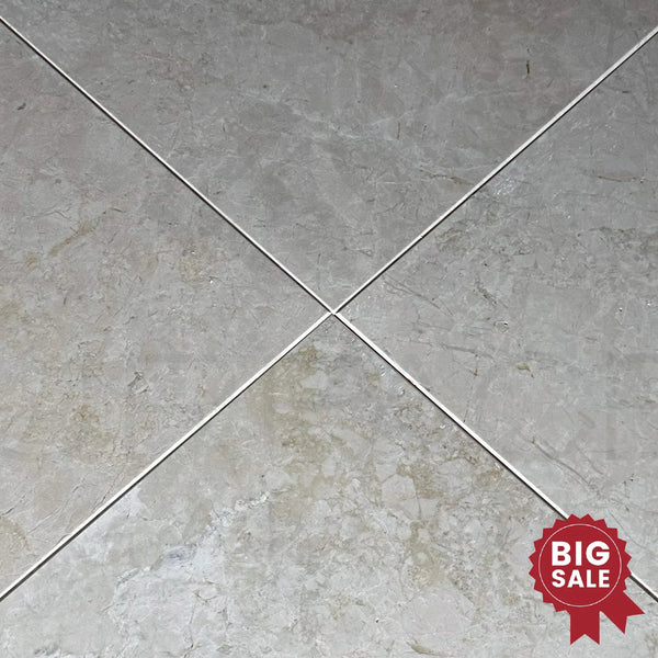 Botticino Cream White / Beige Marble 12X12 Polished Tile 140 Sq.Ft. - Discounted, Marble/Travertine Clearance Sale - SurfacesGalore