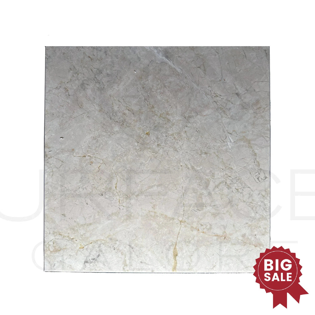 Botticino Cream White / Beige Marble 12X12 Polished Tile 140 Sq.Ft. - Discounted, Marble/Travertine Clearance Sale - SurfacesGalore