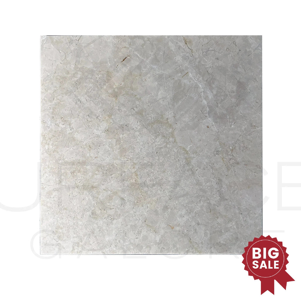 Botticino Cream White / Beige Marble 12X12 Polished Tile 140 Sq.Ft. - Discounted, Marble/Travertine Clearance Sale - SurfacesGalore