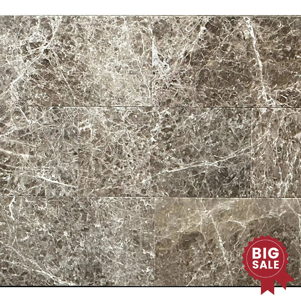 Cafe Emperador / Brown / Emperador Marble 12X24 Polished Tile 150 Sq.Ft. - Discounted, Marble/Travertine Clearance Sale - SurfacesGalore