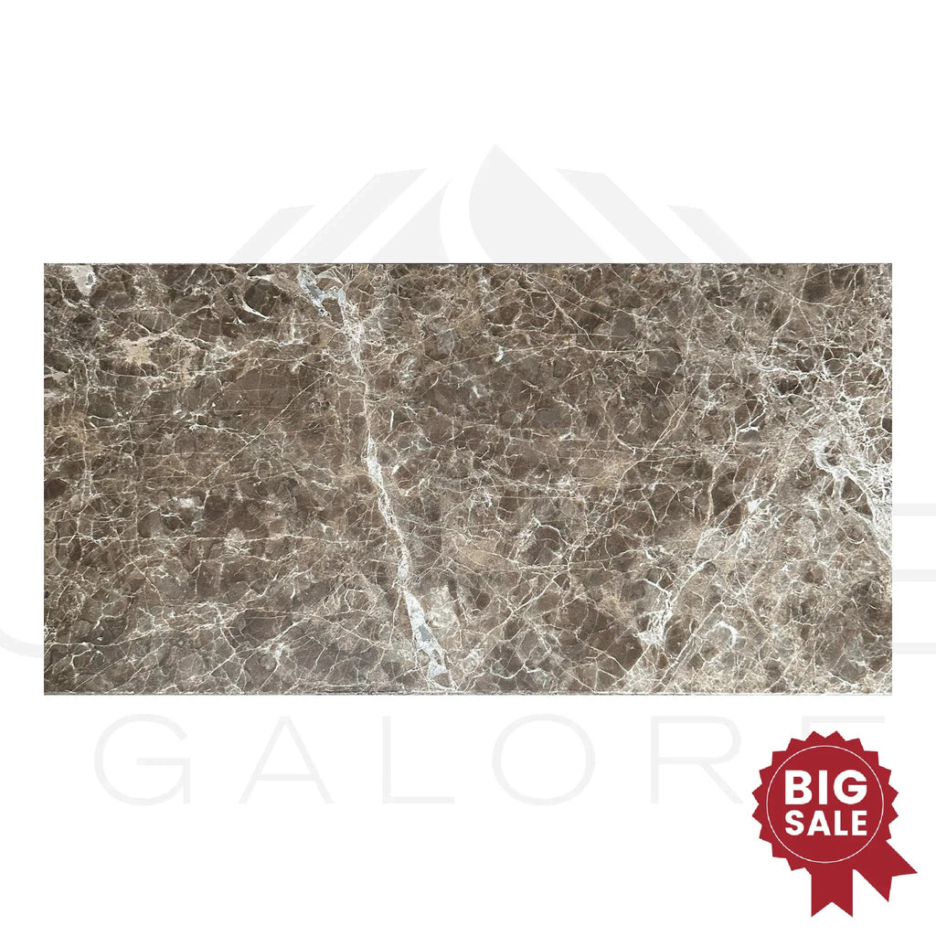 Cafe Emperador / Brown / Emperador Marble 12X24 Polished Tile 150 Sq.Ft. - Discounted, Marble/Travertine Clearance Sale - SurfacesGalore