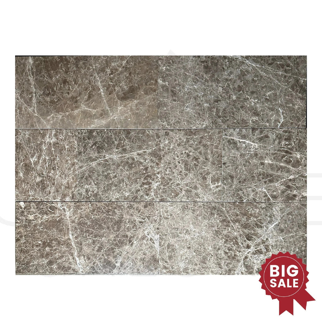 Cafe Emperador / Brown / Emperador Marble 12X24 Polished Tile 150 Sq.Ft. - Discounted, Marble/Travertine Clearance Sale - SurfacesGalore