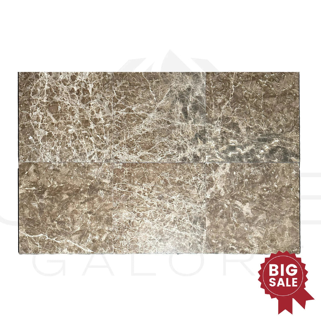 Cafe Emperador / Brown / Emperador Marble 18X18 Polished Tile 175 Sq.Ft. - Discounted, Marble/Travertine Clearance Sale - SurfacesGalore