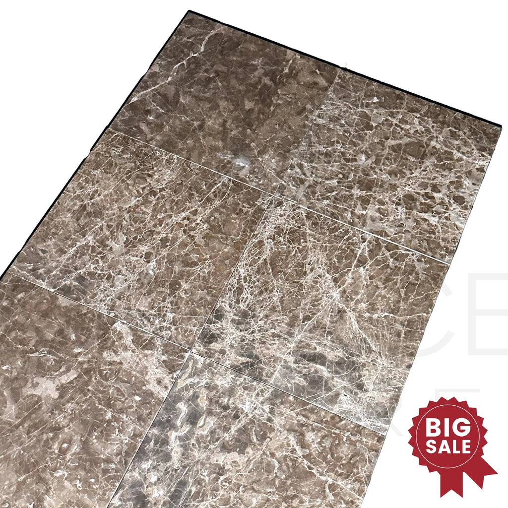 Cafe Emperador / Brown / Emperador Marble 18X18 Polished Tile 175 Sq.Ft. - Discounted, Marble/Travertine Clearance Sale - SurfacesGalore