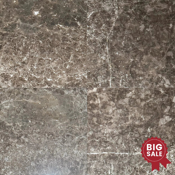 Cafe Emperador / Brown / Emperador Marble 24X24 Polished Tile 160 Sq.Ft. - Discounted, Marble/Travertine Clearance Sale - SurfacesGalore