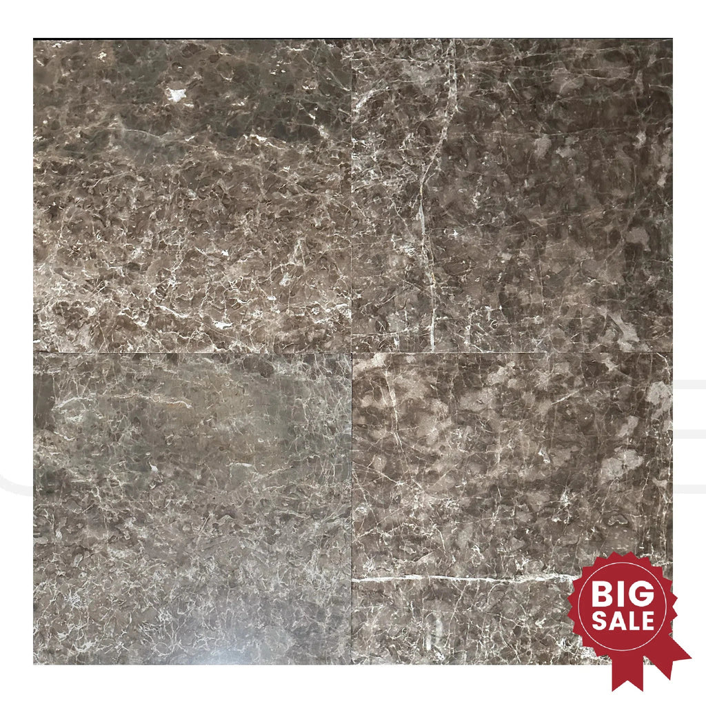 Cafe Emperador / Brown / Emperador Marble 24X24 Polished Tile 160 Sq.Ft. - Discounted, Marble/Travertine Clearance Sale - SurfacesGalore