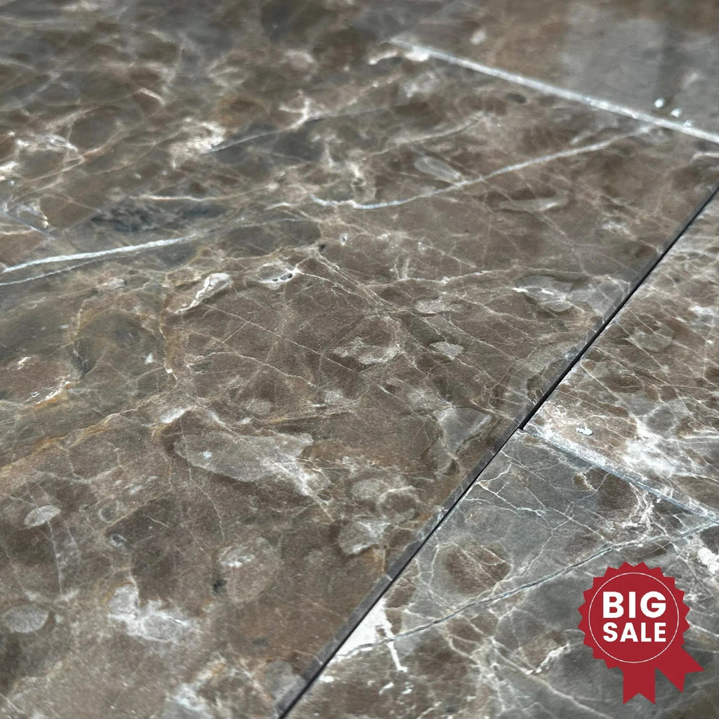 Cafe Emperador / Brown / Emperador Marble 6X12 Polished Tile 150 Sq.Ft. - Discounted, Marble/Travertine Clearance Sale - SurfacesGalore