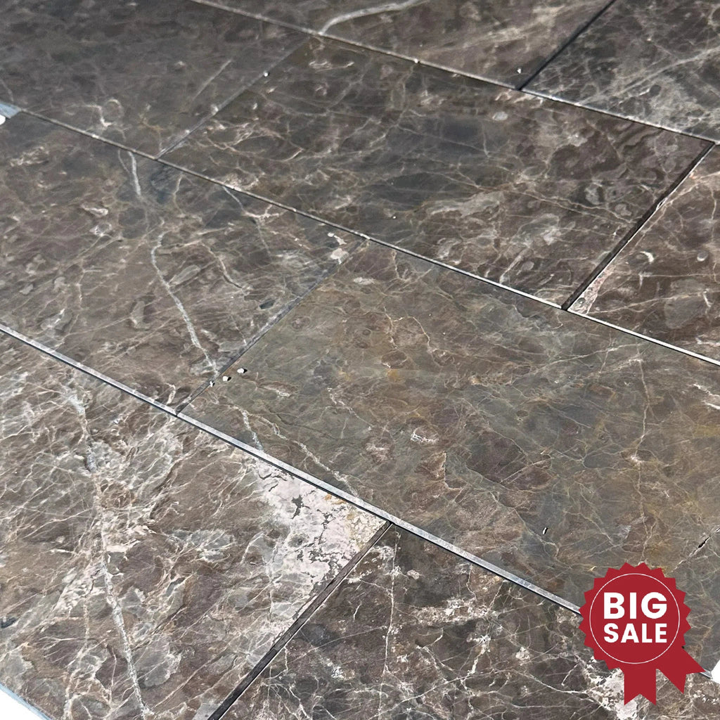 Cafe Emperador / Brown / Emperador Marble 6X12 Polished Tile 150 Sq.Ft. - Discounted, Marble/Travertine Clearance Sale - SurfacesGalore