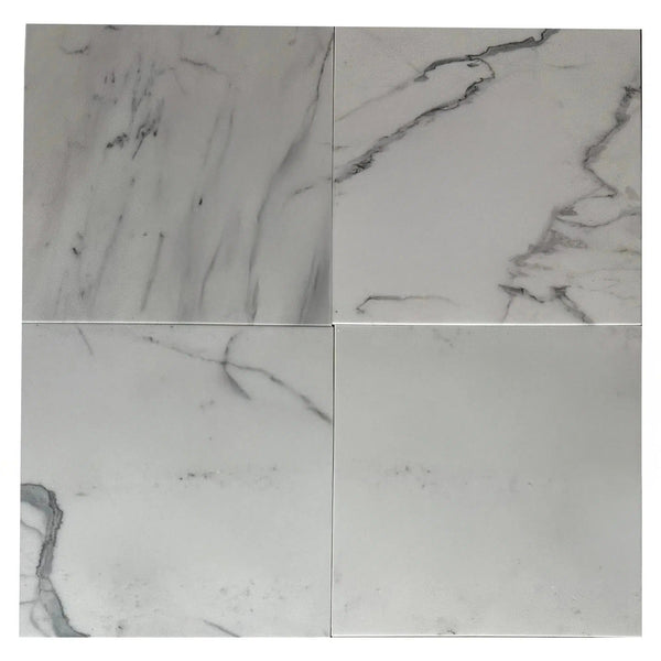 Calacatta Carrara 12X12 Polished Marble Tile 280 Sq.Ft. $7.81/Sq.Ft.