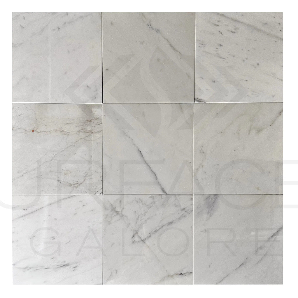 Calacatta Carrara 12X12 Polished Marble Tile 300 Sq.Ft. $6.96/Sq.Ft.