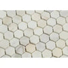 Calacatta Gold 1" Hexagon Mosaic Marble Tile Polished-Honed