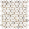 Calacatta Gold 1" Hexagon Mosaic Marble Tile Polished-Honed