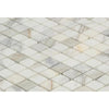 Calacatta Gold 1X2 Diamond/Rhomboid Mosaic Marble Tile Polished-Honed