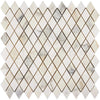 Calacatta Gold 1X2 Diamond/Rhomboid Mosaic Marble Tile Polished-Honed