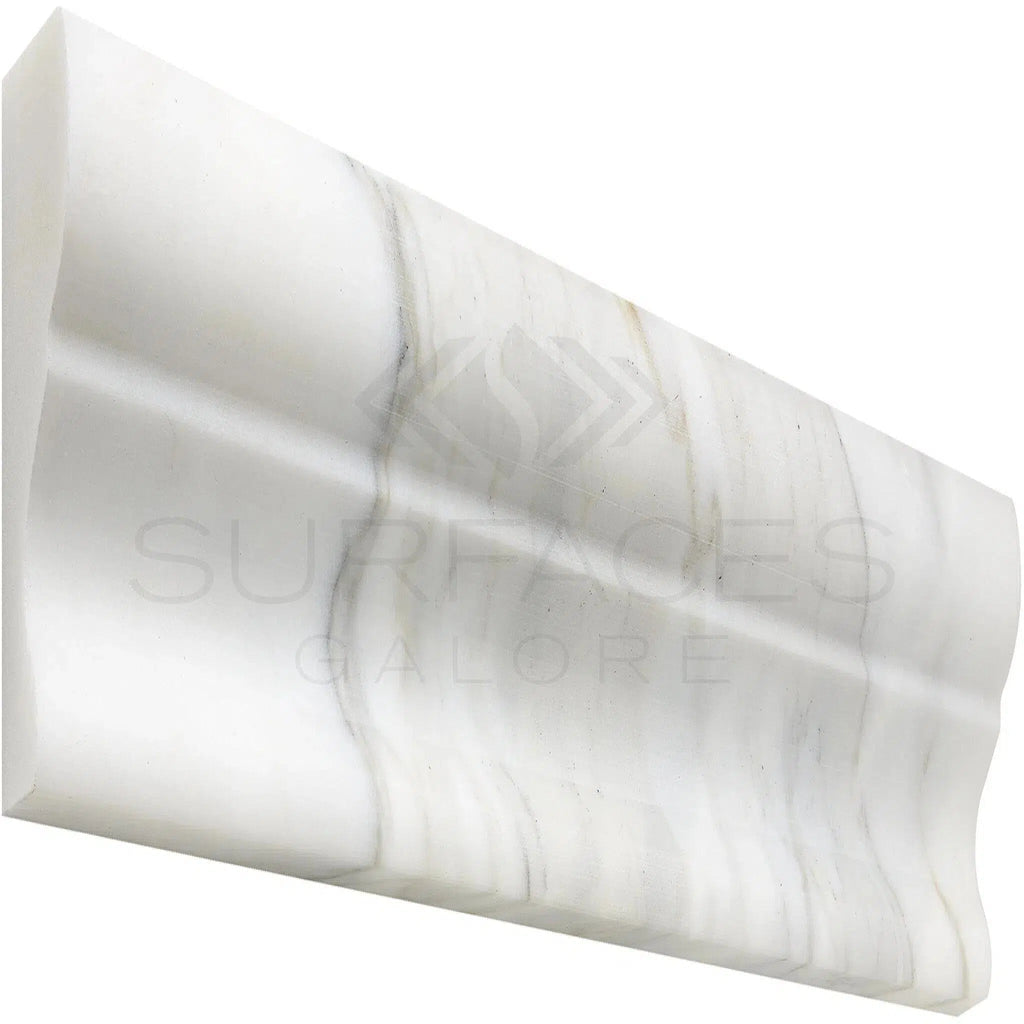 Calacatta Gold 2X12 Crown (Mercer) Molding Liner Polished-Honed