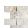 Calacatta Gold 2X4 Brick Split-Faced Mosaic Marble Tile