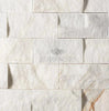 Calacatta Gold 2X4 Brick Split-Faced Mosaic Marble Tile