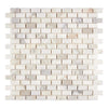 Calacatta Gold 5/8X1 1/4 Mini-Brick Mosaic Marble Tile Polished-Honed