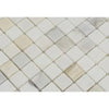 Calacatta Gold Italian Premium 1X1 Mosaic Marble Tile Polished - Honed - SurfacesGalorePolished