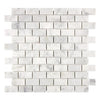 Calacatta Gold Italian Premium 1X2 Brick Mosaic Marble Tile Polished - Honed - SurfacesGalorePolished