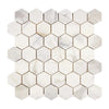 Calacatta Gold Italian Premium 2X2 Hexagon Mosaic Marble Tile Polished - Honed - SurfacesGalorePolished