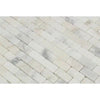 Calacatta Gold Italian Premium 5/8X1 1/4 Mini - Brick Mosaic Marble Tile Polished - Honed - SurfacesGalorePolished