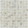 Calacatta Gold Italian Premium 5/8X5/8 Mosaic Marble Tile Polished - Honed - SurfacesGalorePolished