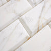 Calacatta Gold Italian Premium Marble 3X6 Deep - Beveled Polished - Honed - SurfacesGalorePolished