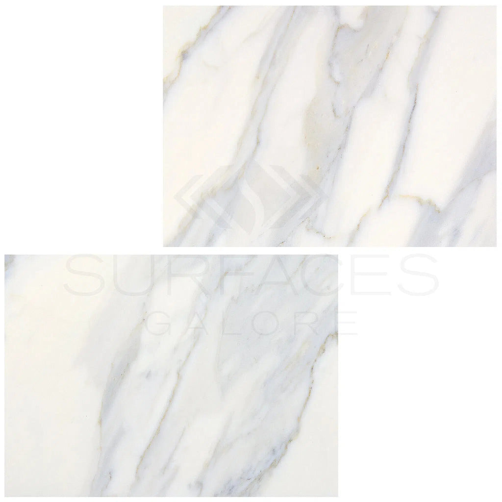 Calacatta Gold Italian Premium Marble 6X12 Polished - Honed - SurfacesGalorePolished