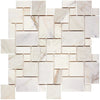 Calacatta Gold Italian Premium Mini - Versailles Pattern Mosaic Marble Tile Polished - Honed - SurfacesGalorePolished