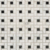 Calacatta Gold Italian Premium Pinwheel (w/Black) Mosaic Marble Tile Polished - Honed - SurfacesGalorePolished