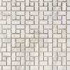 Calacatta Gold Italian Premium Pinwheel (w/Calacatta Gold) Mosaic Marble Tile Polished - Honed - SurfacesGalorePolished