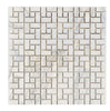 Calacatta Gold Italian Premium Pinwheel (w/Calacatta Gold) Mosaic Marble Tile Polished - Honed - SurfacesGalorePolished