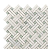 Calacatta Gold Italian Premium Stanza (w/Ming - Green) Mosaic Marble Tile Polished - Honed - SurfacesGalorePolished